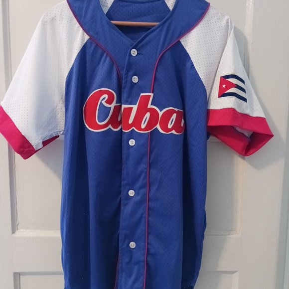 Vintage Cuban National Baseball Team Jersey. Yuli Gurriel #10 "La Pina"  Large - Picture 1 of 6